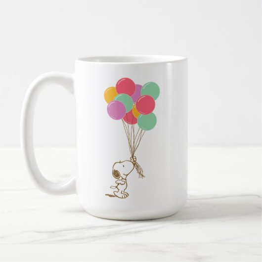 Snoopy und Balloons Kaffeetasse (Links)