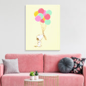 Snoopy und Balloons Leinwanddruck (Insitu (Wohnzimmer))