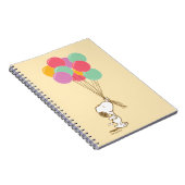 Snoopy und Balloons-Notebook Notizblock (Rechte Seite)