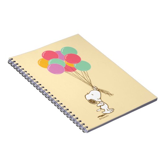 Snoopy und Balloons-Notebook Notizblock (Rechte Seite)