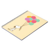 Snoopy und Balloons-Notebook Notizblock (Linke Seite)