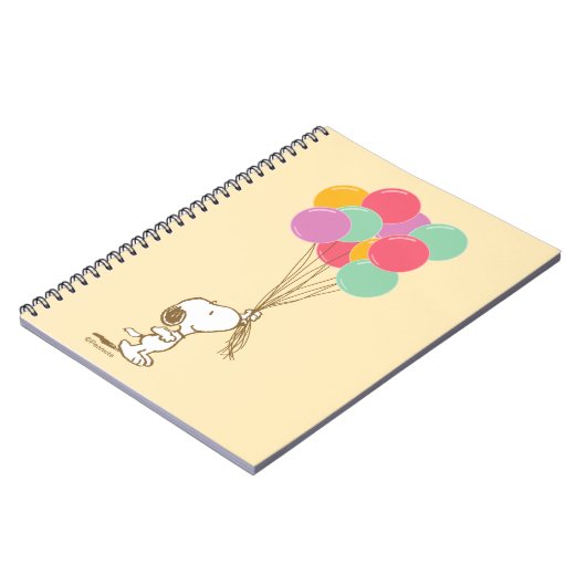 Snoopy und Balloons-Notebook Notizblock (Linke Seite)
