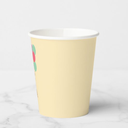 Snoopy und Balloons Pappbecher (Links)