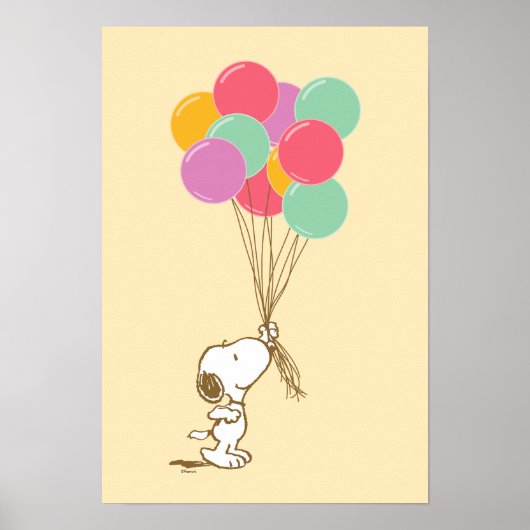 Snoopy und Balloons Poster (Vorne)