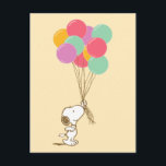 Snoopy und Balloons Postkarte<br><div class="desc">Schick fröhliche Grüße mit dieser Postkarte der Erdnüsse mit Snoopy,  umgeben von farbenfrohen Ballons. Diese Postkarte ist perfekt zum Geburtstag,  Feiern oder einfach nur ein Lächeln teilen. Sie vereint Snoopys fröhlichen Geist und verspielten Charme und macht sie zu einer angenehmen Wahl für jeden Anlass.</div>