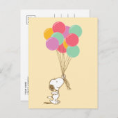 Snoopy und Balloons Postkarte (Vorne/Hinten)