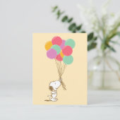 Snoopy und Balloons Postkarte (Stehend Vorderseite)
