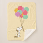 Snoopy und Balloons Sherpa Blanket Sherpadecke (Vorderseite)