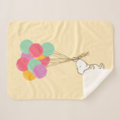 Snoopy und Balloons Sherpa Blanket Sherpadecke (Vorderseite (Horizontal))
