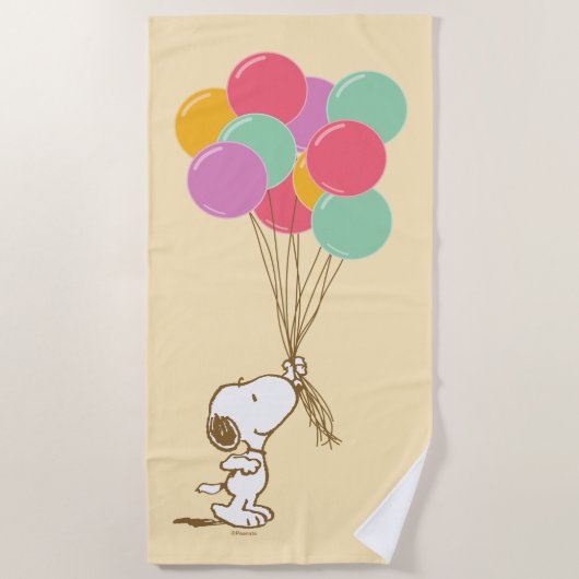 Snoopy und Balloons Strandtuch (Vorderseite)