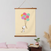 Snoopy und Balloons Wandteppich Mit Holzrahmen (Schlafzimmer)