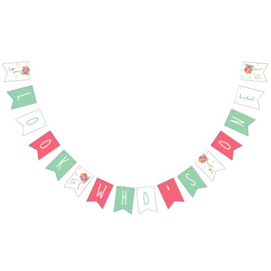 Snoopy und Balloons zum ersten Geburtstag Wimpelkette (Alle)