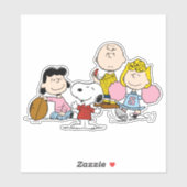 Snoopy und der Gang Play Football Aufkleber (Blatt)