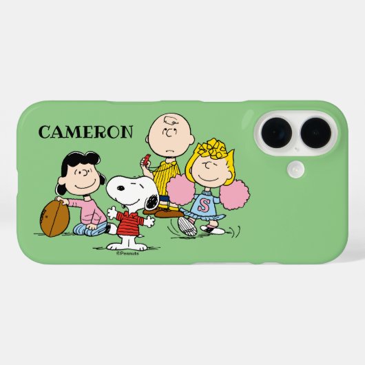 Snoopy und der Gang Play Football Case-Mate iPhone Hülle (Rückseite (Horizontal))