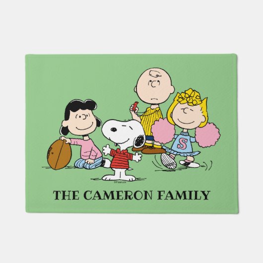 Snoopy und der Gang Play Football Fußmatte (Vorderseite)