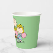 Snoopy und der Gang Play Football Pappbecher (Rückseite)