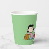 Snoopy und der Gang Play Football Pappbecher (Vorderseite)