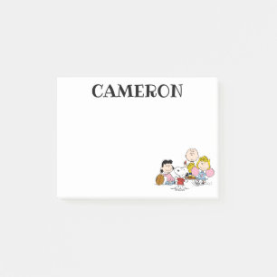 Snoopy und der Gang Play Football Post-it Klebezettel