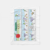 Snoopy und die Zamboni-Crew Fleecedecke (Vorderseite)