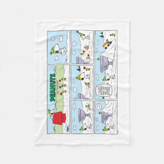 Snoopy und die Zamboni-Crew Fleecedecke (Vorderseite)