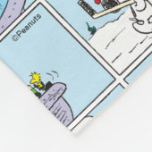Snoopy und die Zamboni-Crew Fleecedecke (Ecke)