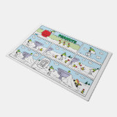 Snoopy und die Zamboni-Crew Fußmatte (Schrägansicht)