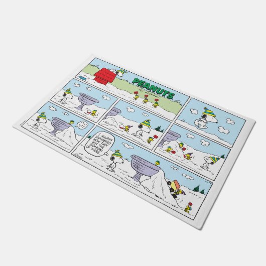 Snoopy und die Zamboni-Crew Fußmatte (Schrägansicht)