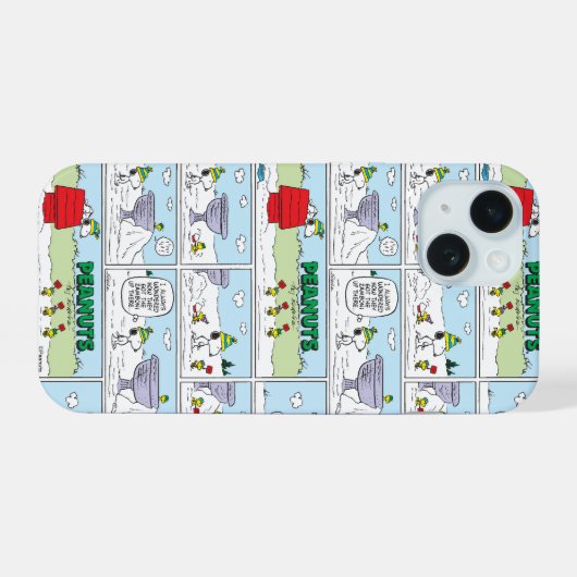 Snoopy und die Zamboni-Crew iPhone 15 Hülle (Rückseite (Horizontal))