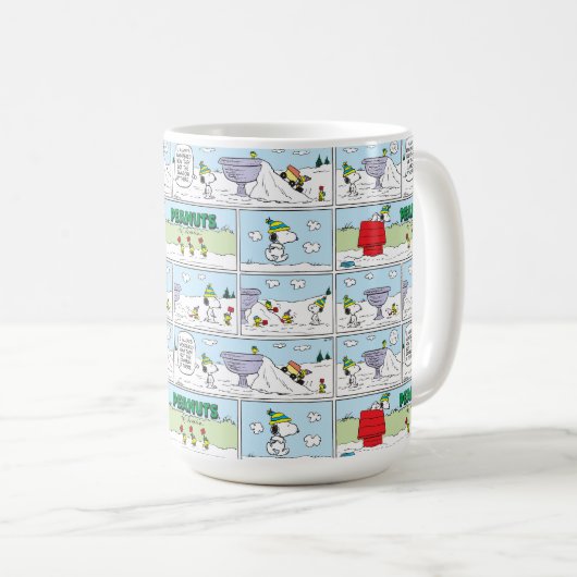 Snoopy und die Zamboni-Crew Kaffeetasse (VorderseiteRechts)