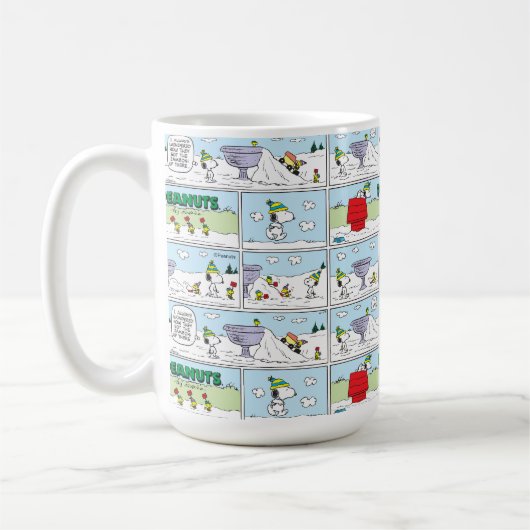 Snoopy und die Zamboni-Crew Kaffeetasse (Links)