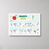 Snoopy und die Zamboni-Crew Leinwanddruck (Vorderseite)