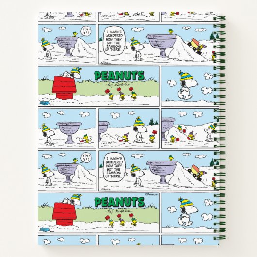 Snoopy und die Zamboni-Crew Notizblock (Rückseite)