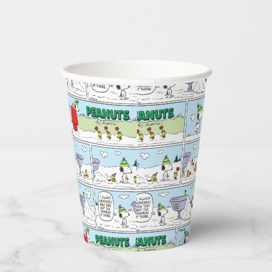Snoopy und die Zamboni-Crew Pappbecher (Rechts)