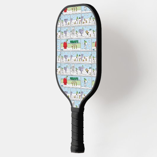 Snoopy und die Zamboni-Crew Pickleball Schläger (Links)