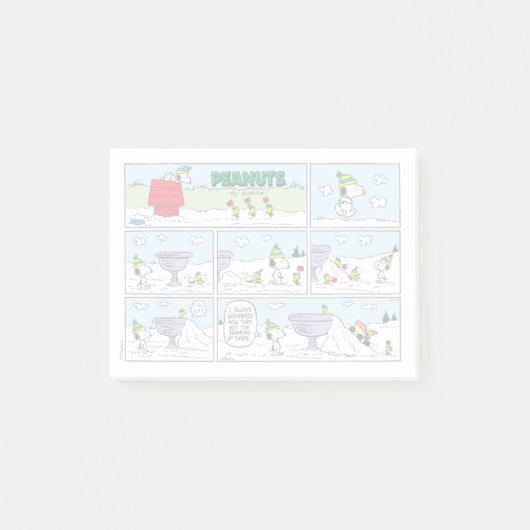 Snoopy und die Zamboni-Crew Post-it Klebezettel (Vorderseite)