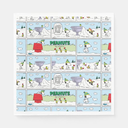 Snoopy und die Zamboni-Crew Serviette (Vorderseite)