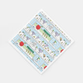 Snoopy und die Zamboni-Crew Serviette (Ecke)