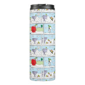 Snoopy und die Zamboni-Crew Thermosbecher (Rückseite)