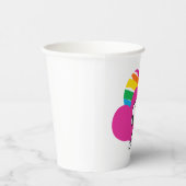 Snoopy und Holz | Rainbow Hearts Pappbecher (Rechts)