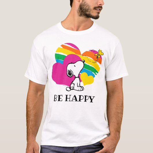 Snoopy und Holz | Rainbow Hearts Sweatshirt (Vorderseite)