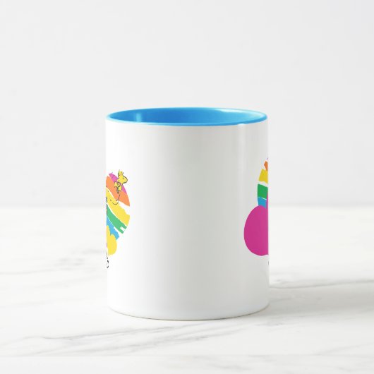 Snoopy und Holz | Rainbow Hearts Tasse (Zentrum)