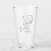 Snoopy und Holzmumies Glas (Rückseite)