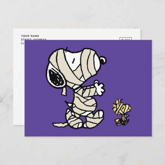 Snoopy und Holzmumies Postkarte (Vorne/Hinten)