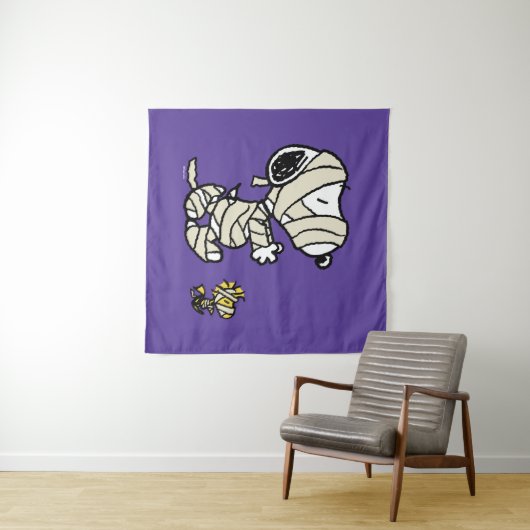 Snoopy und Holzmumies Wandteppich (Beispiel (Horizontal))