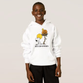 Snoopy und Holznest mit Jack O' Lantern Hoodie (Vorne ganz)