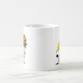 Snoopy und Holznest mit Jack O' Lantern Kaffeetasse (Mittel)