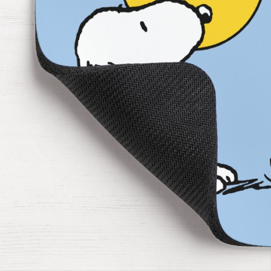 Snoopy und Holznest mit Jack O' Lantern Mousepad (Ecke)