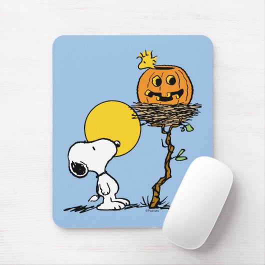 Snoopy und Holznest mit Jack O' Lantern Mousepad (Mit Mouse)