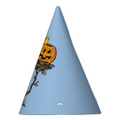 Snoopy und Holznest mit Jack O' Lantern Partyhütchen (Rechts)