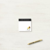 Snoopy und Holznest mit Jack O' Lantern Post-it Klebezettel (Auf Schreibtisch)